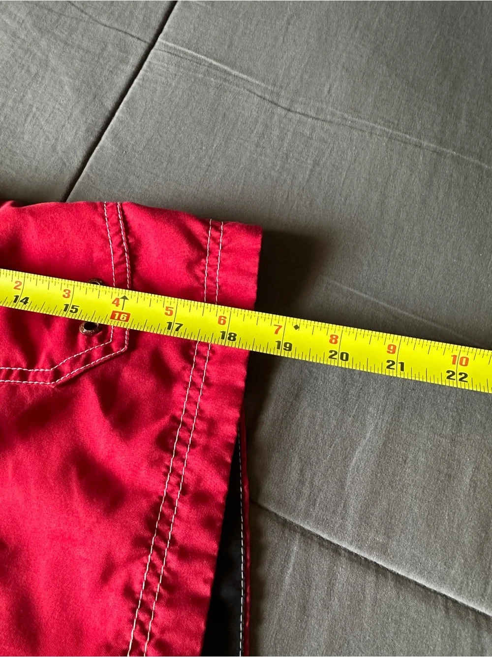 Speedo Red Men's Swim Board Shorts with Cargo Pocket